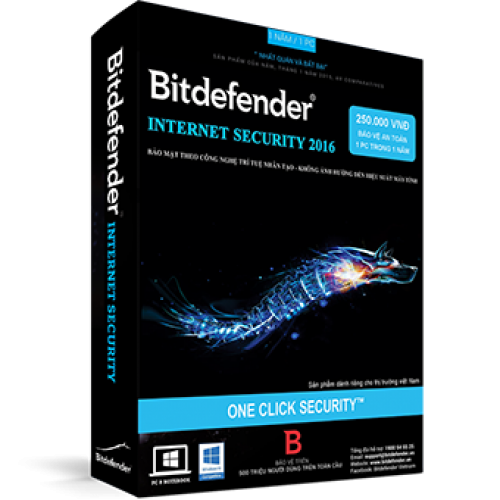 Phần mềm diệt virus Bitdefender Internet Security 2019