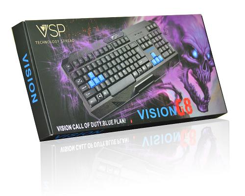 Combo Bàn phím & Chuột máy tính VISION G8 (USB) - CHỮ KHẮC LASER
