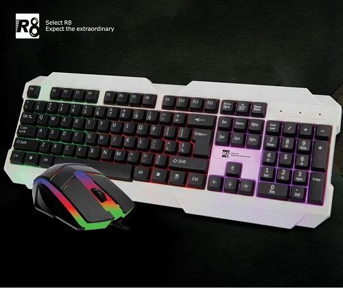 Combo Bàn phím & Chuột máy tính R8 1909 GAME CÓ LED