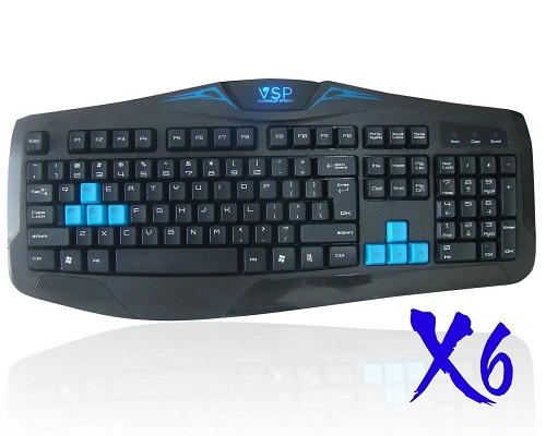 Bàn phím Vision X6 USB - GAME khắc Laser
