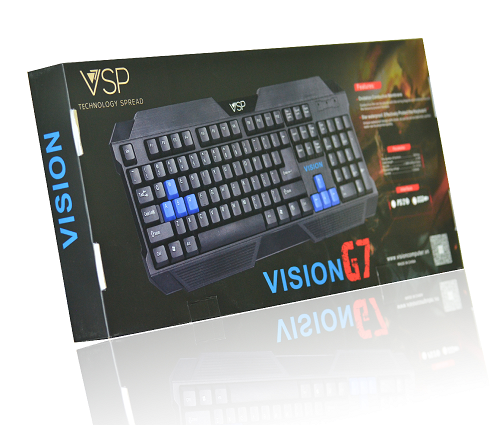 Bàn phím Vision G7 USB - GAME khắc Laser