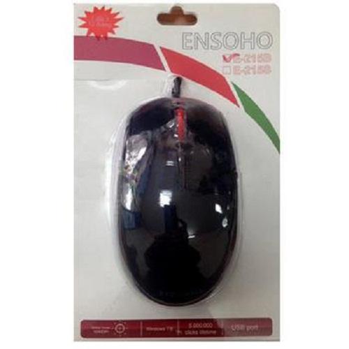 Chuột máy tính Ensoho E-215 (B/S - Đen/Bạc) USB