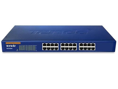 Thiết bị chuyển mạch Switch Tenda 24 Port 1G TEG1024G (Vỏ thép 19 inch- RACK)