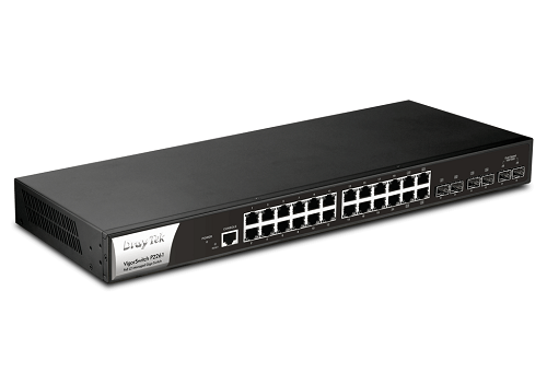 Thiết bị chuyển mạch Switch Draytek Vigorswitch P2261 24 Port PoE Layer 2 Giga