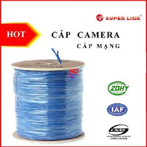 Cable Mạng SuperLink kèm nguồn Cat5 FTP + 2C 100m
