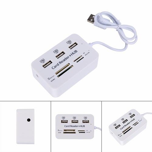 Đầu đọc thẻ nhớ combo (4PORT USB 2.0 + CARD READER)