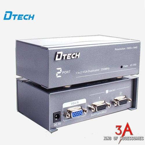 BỘ CHUYỂN ĐỔI TÍN HIỆU SW VGA 1CPU -> 2LCD xịn DTECH