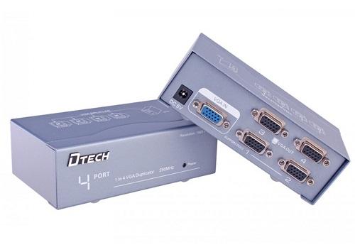 BỘ CHUYỂN ĐỔI TÍN HIỆU SW VGA 1CPU -> 4LCD xịn DTECH
