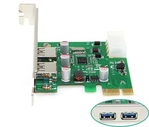 Card PCI 1x sang 2cổng USB