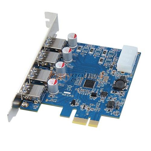 Card PCI 1x sang 4cổng USB