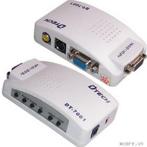 Hộp chuyển VGA => RA TIVI AV PC to TV 7001 Dtech