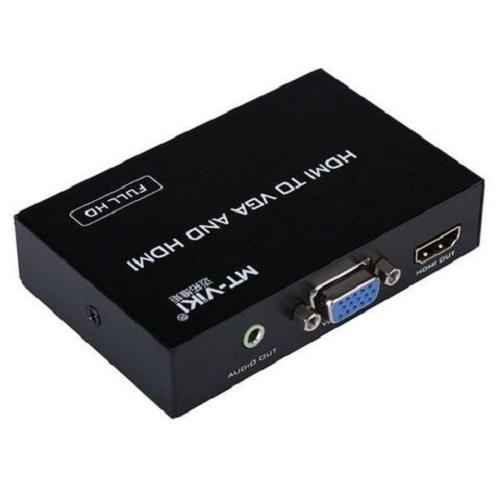 BỘ HỘP CHUYỂN 1 VGA SANG 1 HDMI MT-VH02 VIKI SẮT
