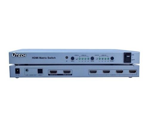 Multi HDMI 4-2 Dtech (DT - 7029) HDMI vào 4 ra 2