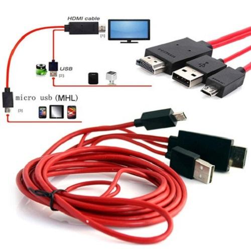 Cable SAMSUNG S3-S4-8600 --HTC--.. => RA TIVI HDMI