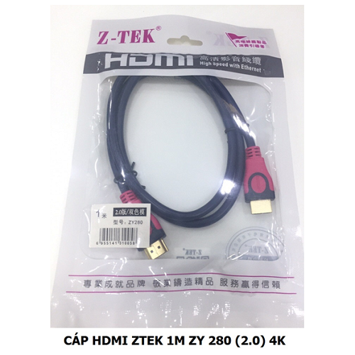 Dây cáp chuyển HDMI Ztek 2.0 4k 1.8m