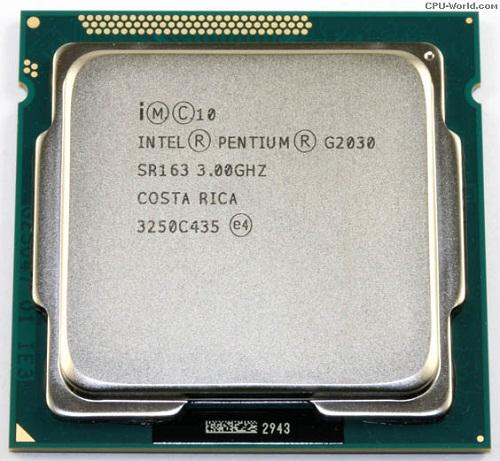 CPU Intel® Pentium G2030 TRAY FAN I3