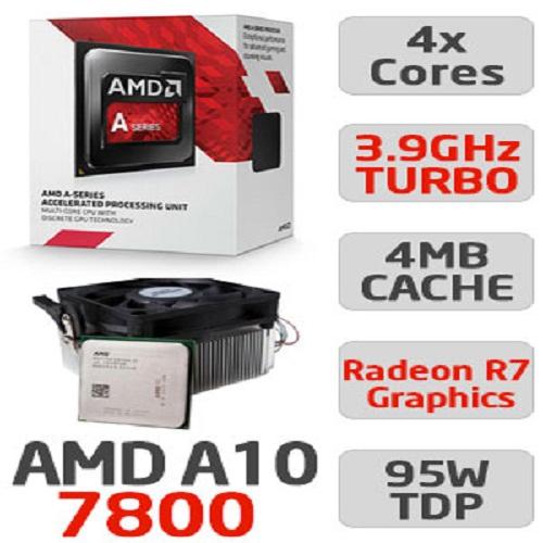 CPU AMD A10-7800 - Radeon R7 series 8-3.5Ghz (3.9Ghz Turbo) /65W / L2 4MB / 4 core / Socket FM2+