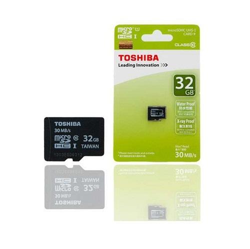 Thẻ nhớ Micro SD Toshiba 32G bảo hành 3 năm BOX  xanh thẻ nhỏ(C10