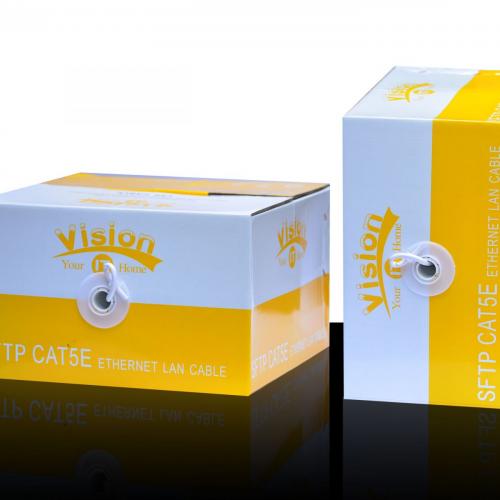 CÁP MẠNG VISION CAT 5 UTP 305M  FULL BOX (RUỘT 0332)