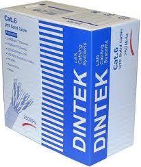 Cable Dintek CAT6A, 4 pair for 10GB application, 23 AWG, 305m/cuộn gỗ