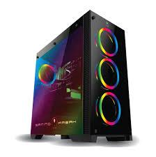 Vỏ máy tính Gaming Freak GFG 900G  CASE GƯƠNG CÓ 4 FAN LED RGB