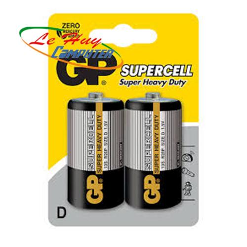 PIN GP CARBON ZINC SUPERCELL D VỈ 2 VIÊN(GP13S0-2S2)