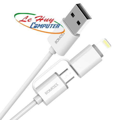Cáp Sạc 2 IN 1(For Android và IOS) Ramoss