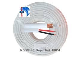 Cáp đồng trục Camera SuperLink RG59+2C - 305M