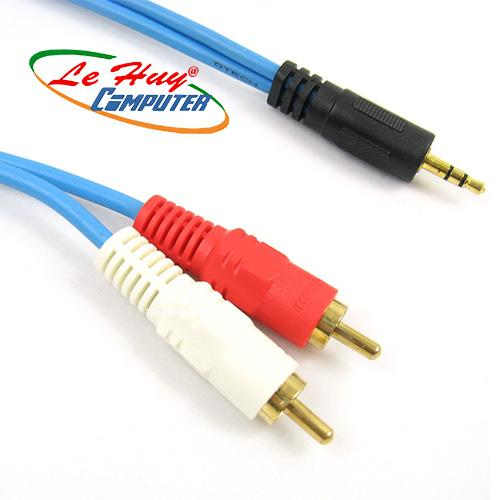 Dây Loa 1 ra 2 búp sen Dtech loại tốt 1.5mét
