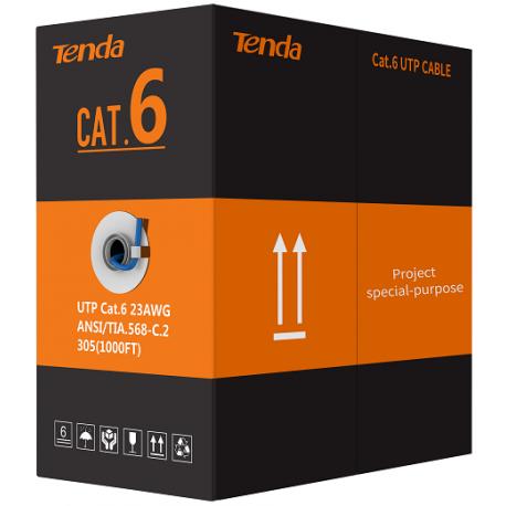Cáp MẠNG TENDA Cat6 U/UTP 305M (1000 feet) chống nhiễu, 100% đồng nguyên chất