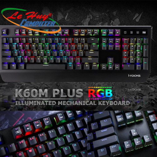 Bàn phím cơ I-Rocks K60M RGB Gaming CHERRY SWITCH