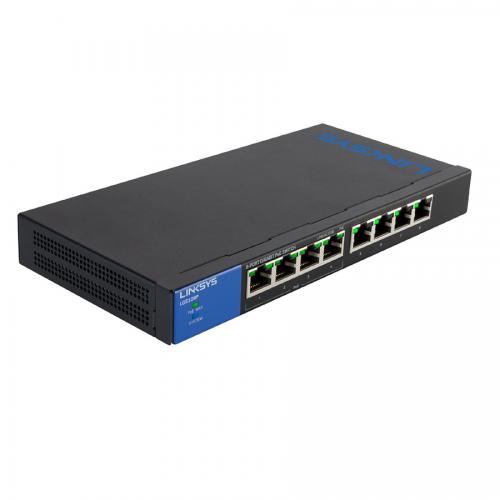 Thiết bị chuyển mạch Switch Linksys LGS108P PoE+