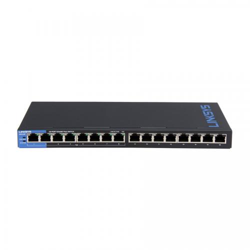 Thiết bị chuyển mạch Switch Linksys LGS116P PoE+