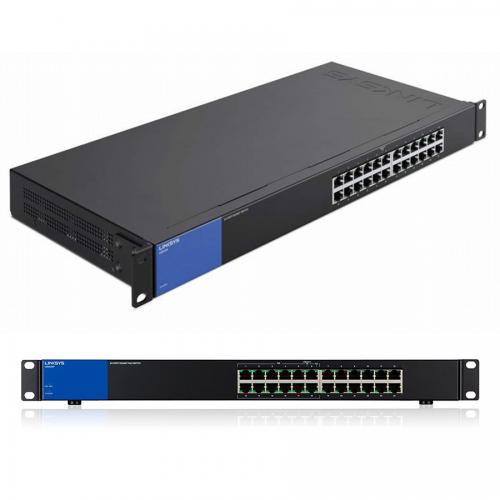 Thiết bị chuyển mạch Switch Linksys LGS124 PoE+