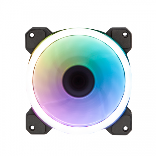 Fan Case Xigmatek GALAXY ELITE - EN40230 - (CY120) - RGB: 2 SIDE RING (PACK x1, WHITE BOX)