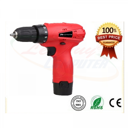 MÁY KHOAN CẦM TAY 12V-1 TỐC ĐỘ (2PIN + 1SẠC)