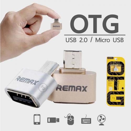 Đầu chuyển đổi Remax OTG USB Micro - MÀU VÀNG