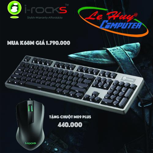 Bàn phím cơ I-Rocks K68M  Cao Cấp
