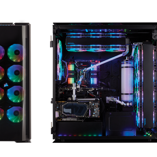 Vỏ máy tính Corsair 1000D - Super Tower Case - Full Tempered Glass - Aluminum