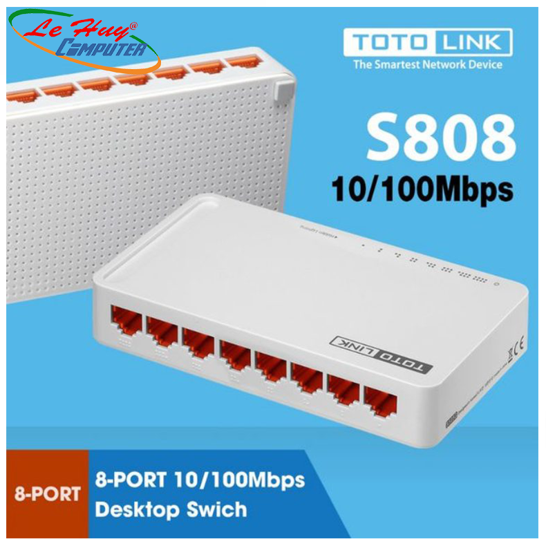 Thiết bị chuyển mạch Switch TOTOLINK S808 – Hàng Chính Hãng