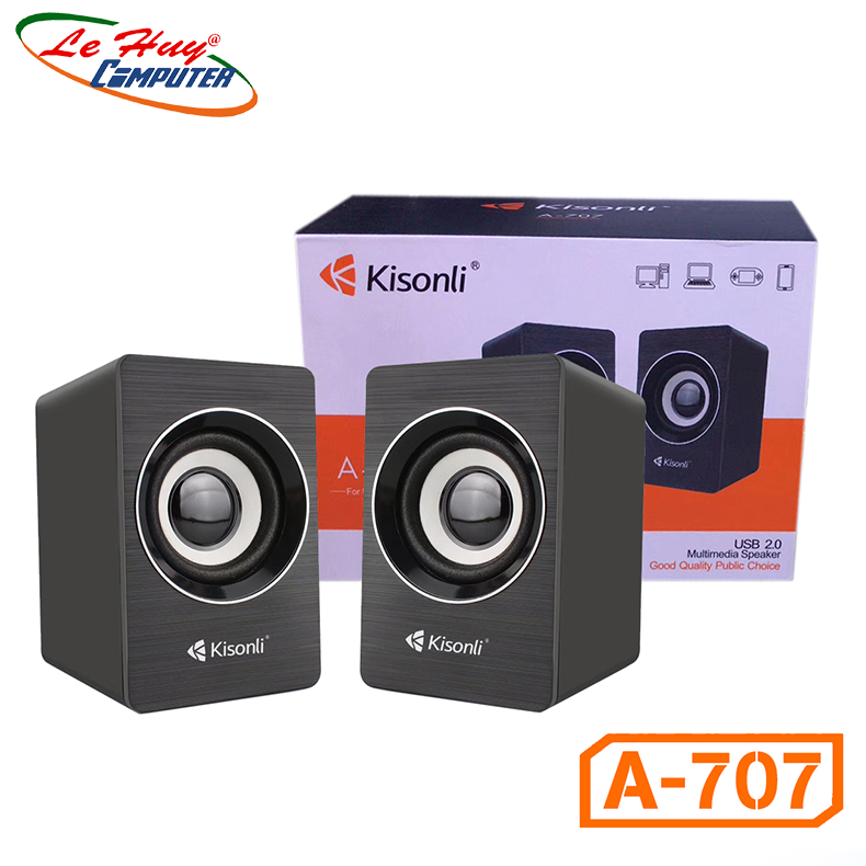 Loa vi tính 2.0 Kisonli A-707 - Hàng Chính Hãng