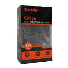 Đầu bấm dây mạng RJ45 Tenda Cat5e UTP TEH5E010 chống cháy nổ, chống nhiễu ( 100c/ hộp)