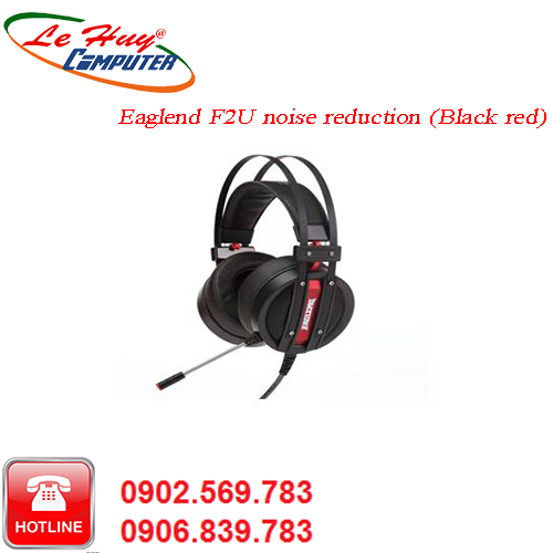 Tai nghe cao cấp Eaglend F2 noise reduction (Black red) F2 ENC