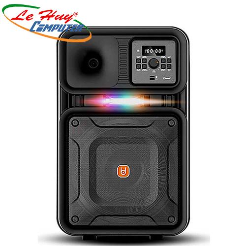 Loa Kéo Di Động BD-H127H(3 tấc)   (USB+TF+BT+FM) + 2Micro đi kèm – 180W