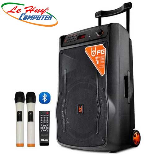 Loa Kéo Di Động BD-H1568YS(3 tấc)  (USB+TF+BT+FM) + 2Micro đi kèm – 300W