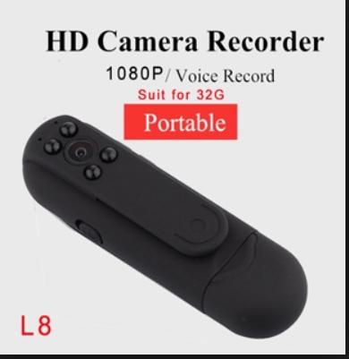 Camera ngụy trang siêu nhỏ có hồng ngoại, hình ảnh 1080P-L8(không wifi)