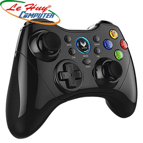 Tay game đơn chơi game Rapoo V600S Wireless 2.4G vibration, pin 550mAh