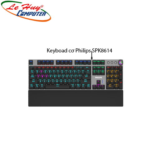 Keyboad cơ Philips SPK8614 (USB)-Phím cơ Blue Swicth