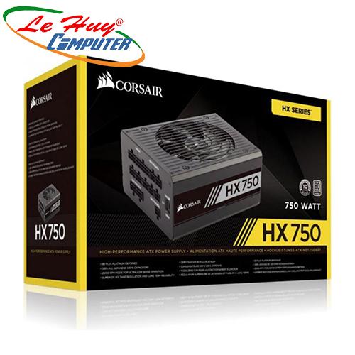 Nguồn máy tính Corsair HX750 750W- 80 Plus Platinum - Full Modul