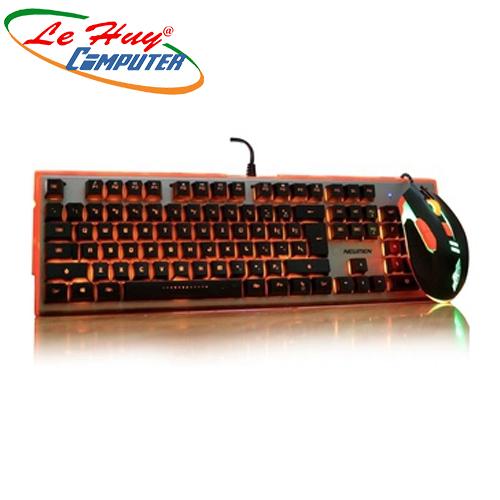 Bàn phím Newmen GM200 LED  phím giả cơ + led 7 màu tặng mouse pad